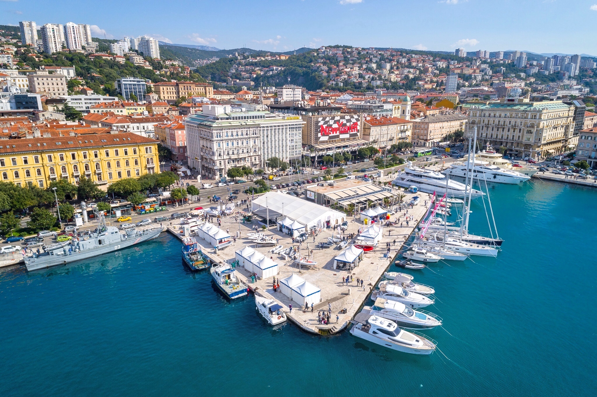 Rijeka_Riva_promenade_aerial